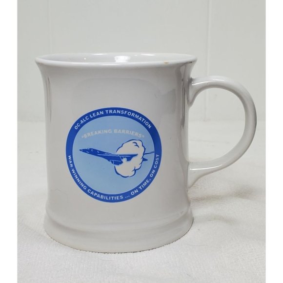 Airplane Coffee Mug Cup "Breaking Barriers" "War Winning Capabilities" Ceramic - Picture 2 of 6